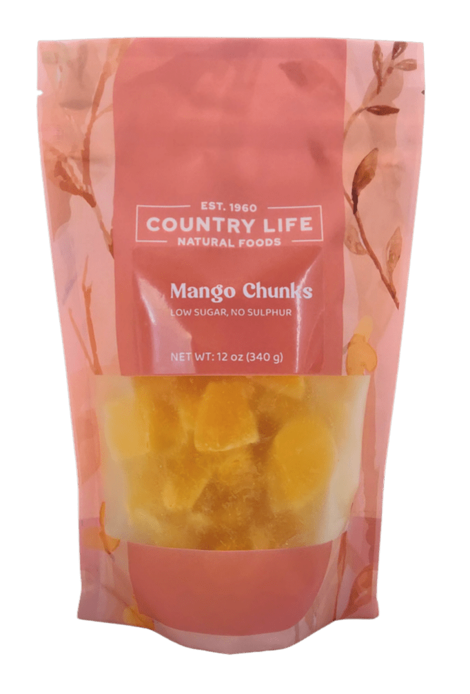 Mango Chunks, Low Sugar, Imported, Dried Fruits from Country Life Natural Foods