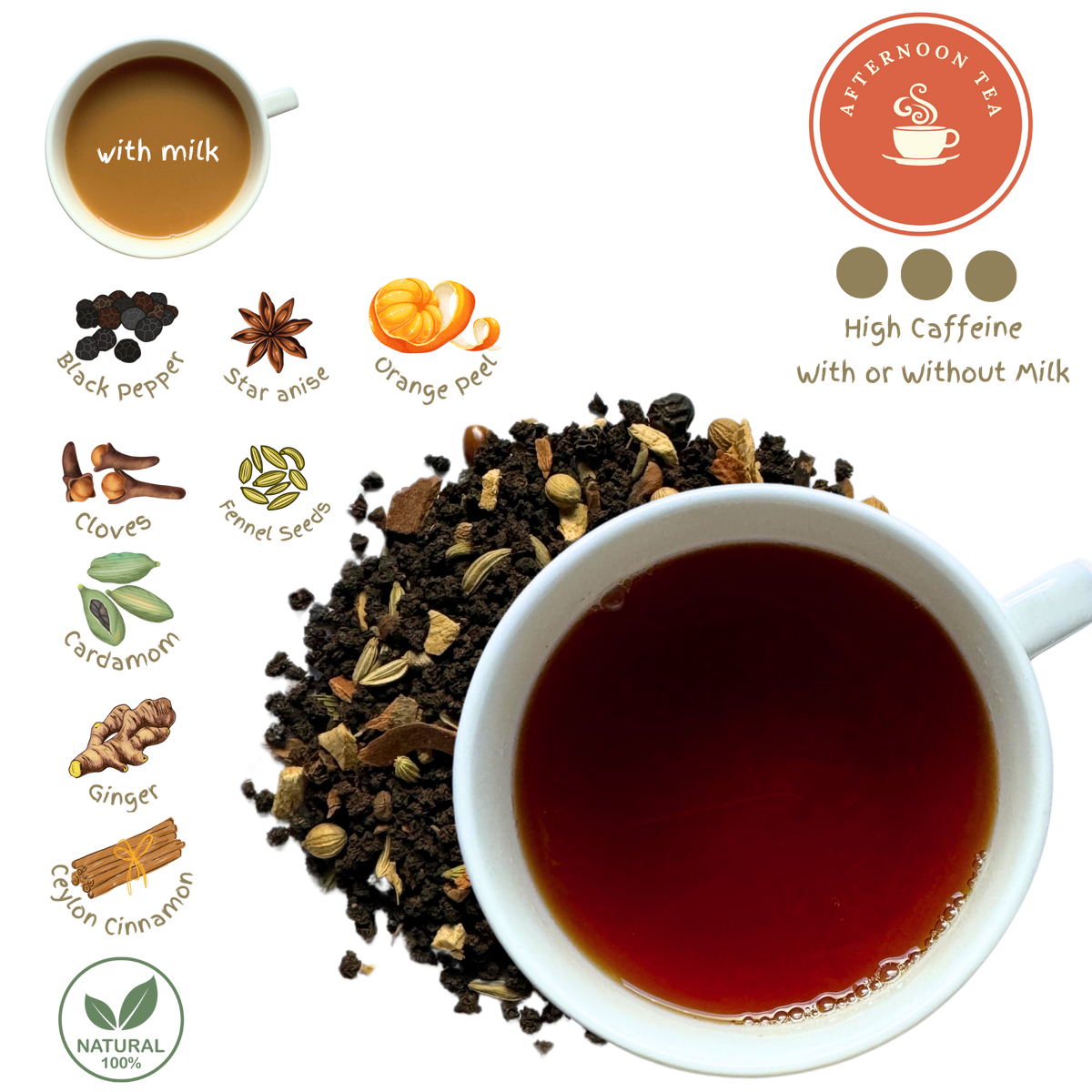 Masala Assam Black Tiger Chai Loose Leaf Tea by so gud