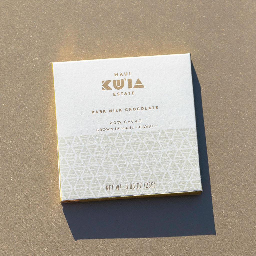 Maui Ku'ia Estate® Dark Milk Chocolate Bar, Confection from Maui Kuʻia Estate Chocolate