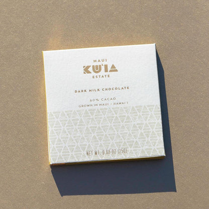 Maui Ku'ia Estate® Dark Milk Chocolate Bar, Confection from Maui Kuʻia Estate Chocolate