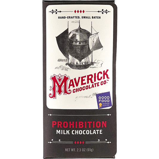 Prohibition Milk Chocolate, Confection from MaverickChocolate