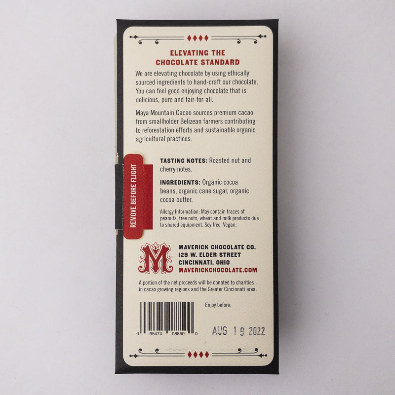 70% Belize Dark Chocolate, Confection from MaverickChocolate