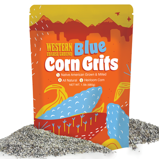 Western Heirloom Blue Corn Grits by FishSki Provisions
