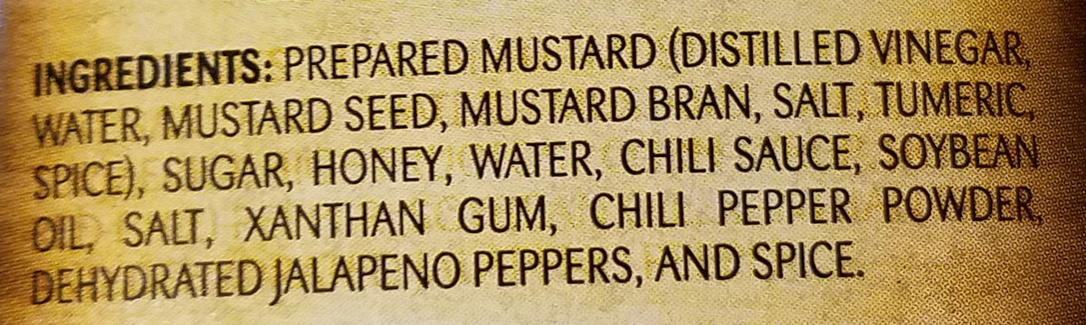 JR's Main Event Mustard, Condiment from JR's BBQ