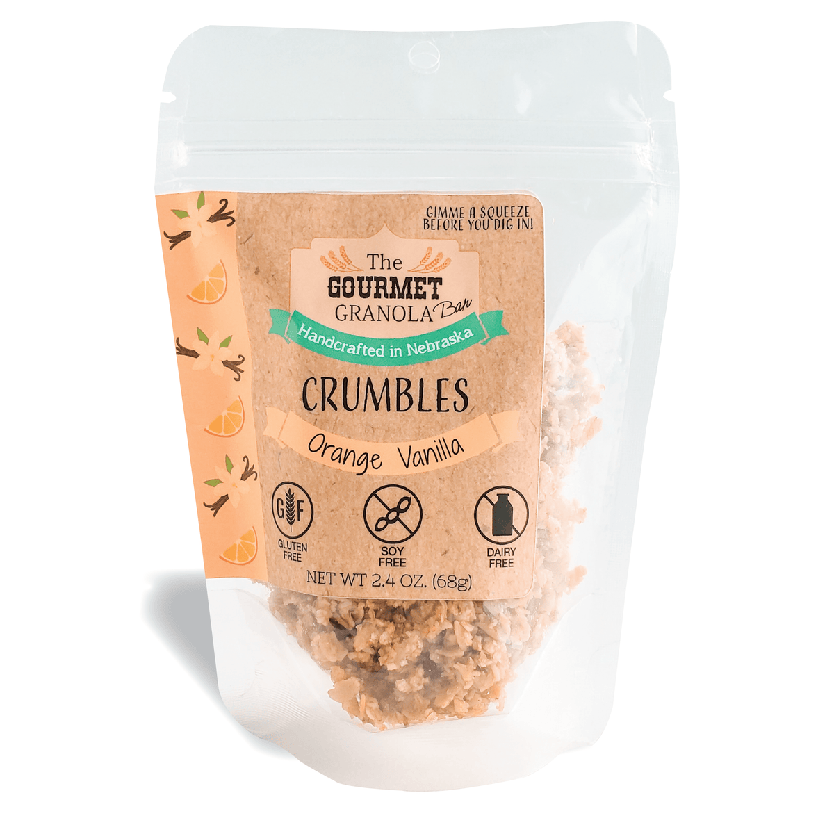 Orange Vanilla Crumbles, Cereal & Granola from The Gourmet Granola