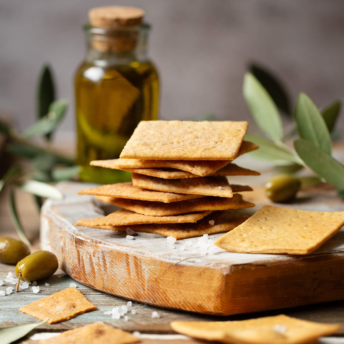 Olive Oil crackers by EMILIA FOOD LOVE USA