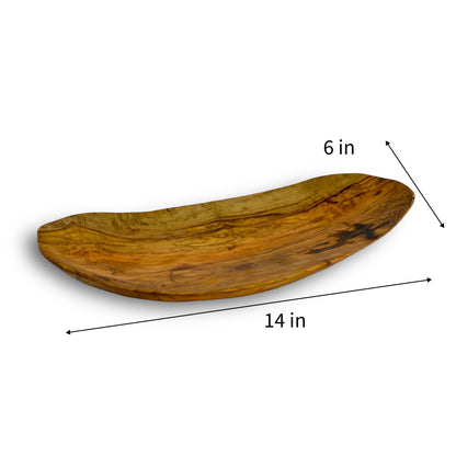 Olive Wood Oval Platter (14in)