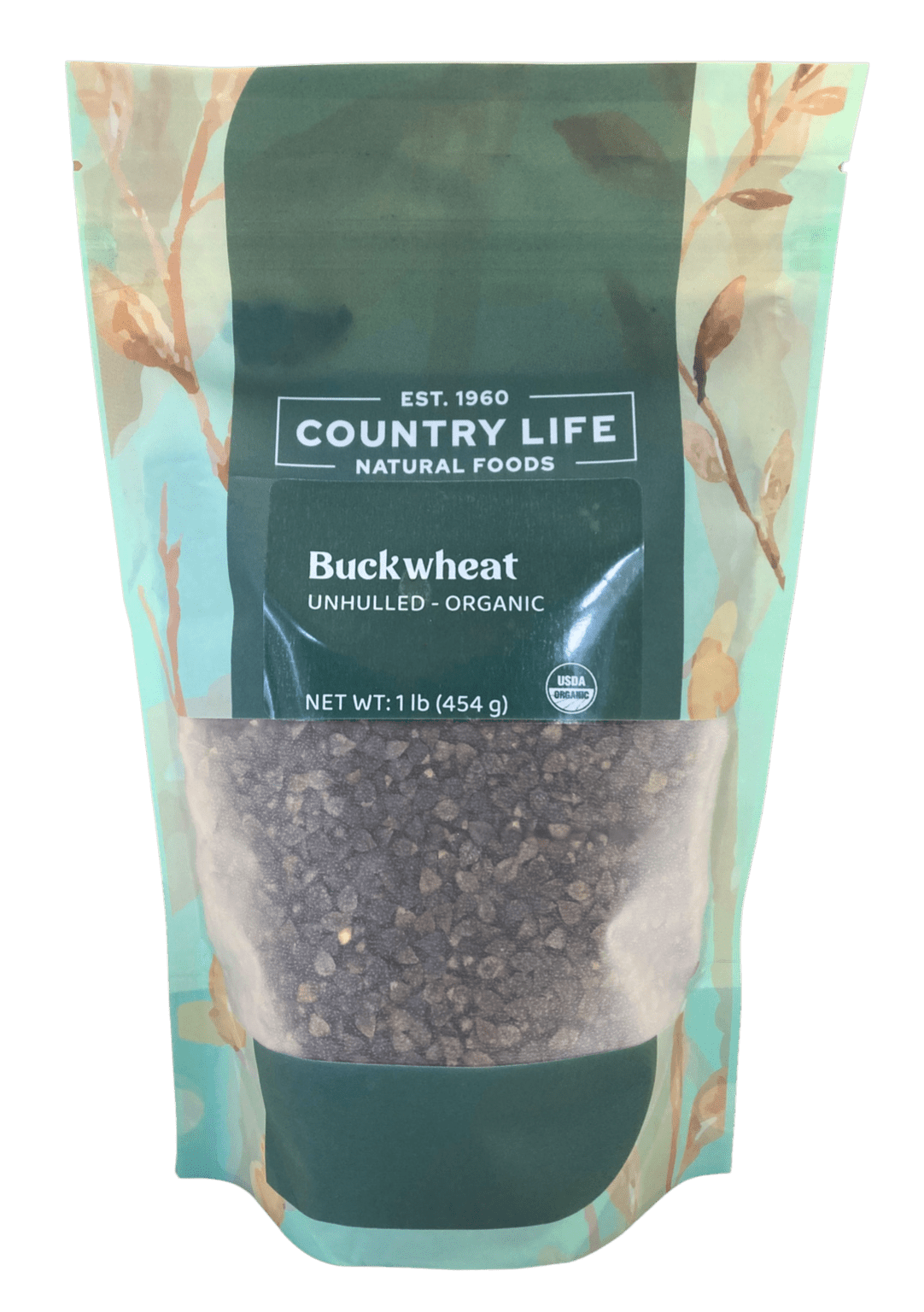 Buckwheat, Unhulled For Sprouting, Organic, Grains, Rice & Cereal from Country Life Natural Foods