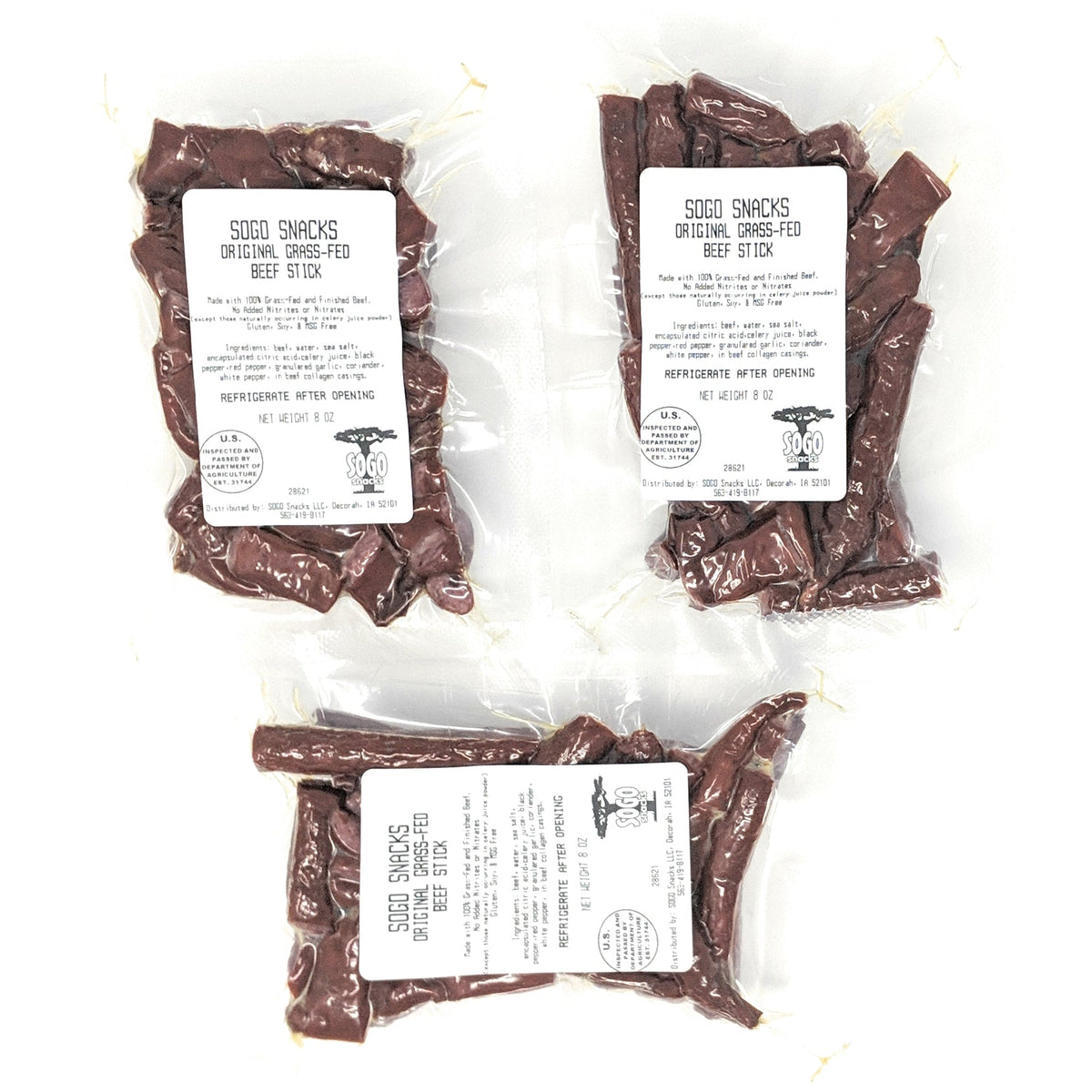 Original 100% Grass-Fed Beef Bites, 8-oz Packages