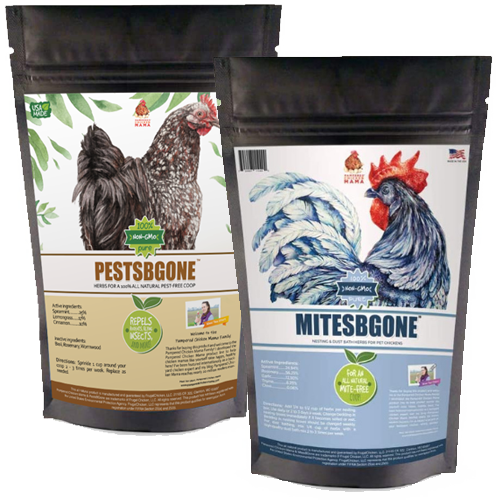 MitesBGone & PestsBGone Coop Herbs Bundle - 2 Blends In Bundle To Repel Pests from Dahlia Pets