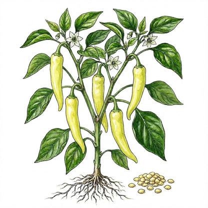 PEPPER Seeds, Sweet Banana