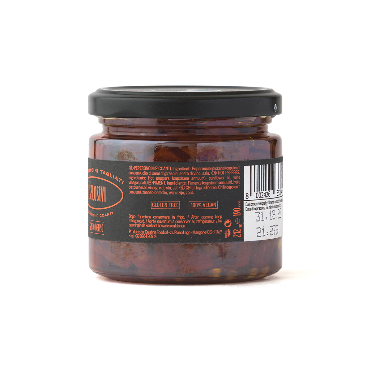 Famiglia Crispino Explosive Calabrian Hot Chili Peppers — Fiery Italian Peperoncini
