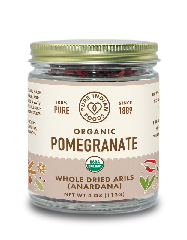 Pomegranate (Anardana) Whole Dried Arils, Certified Organic - 4 oz, image 2 of 7