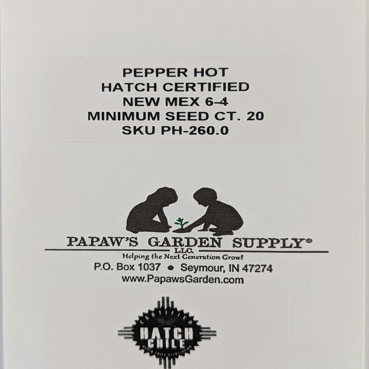 Hatch Cert. New Mex 6-4 Chile Hot Pepper Seeds, image 4 of 6