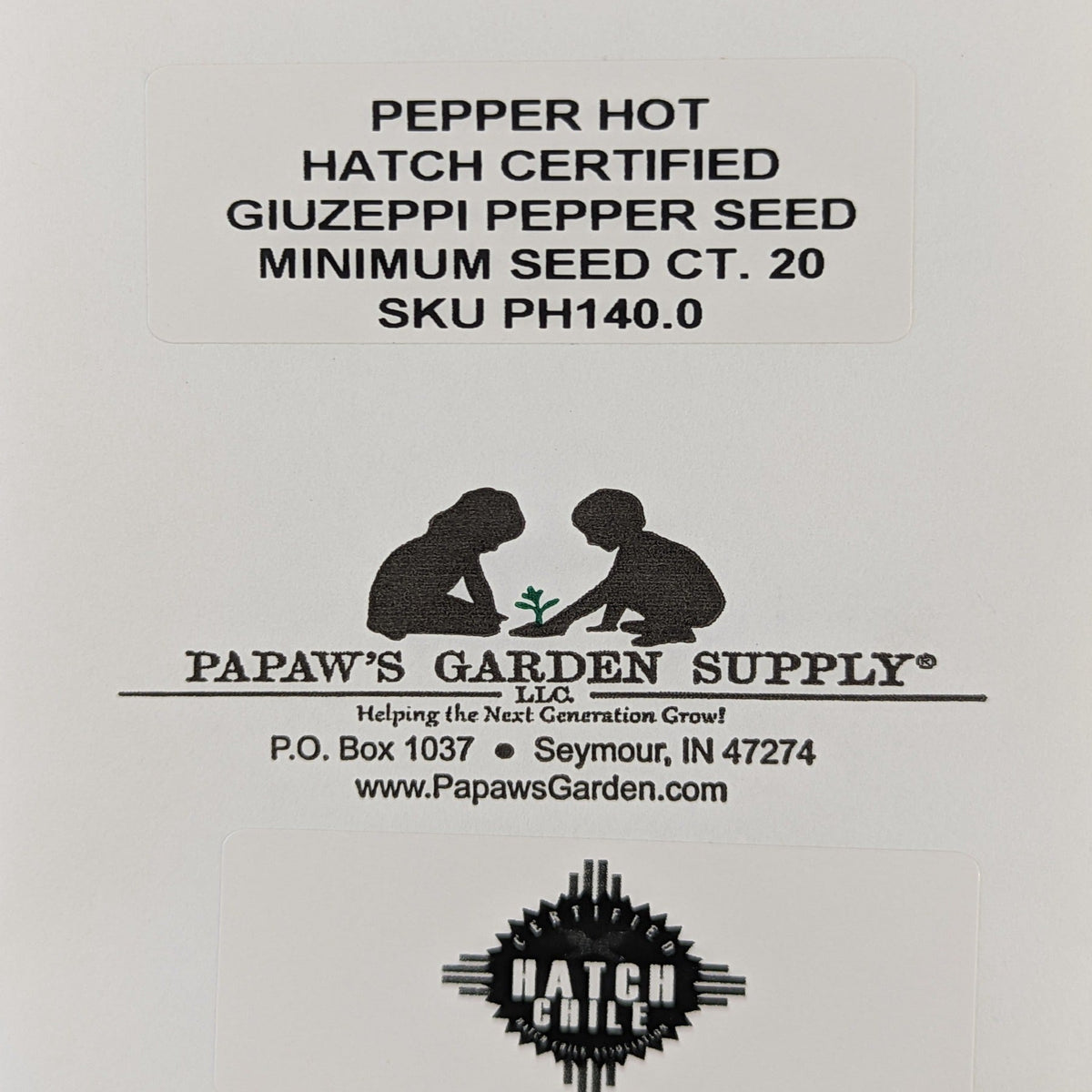 Hatch Cert. Giuzeppi Chile Hot Pepper Seeds, image 4 of 6