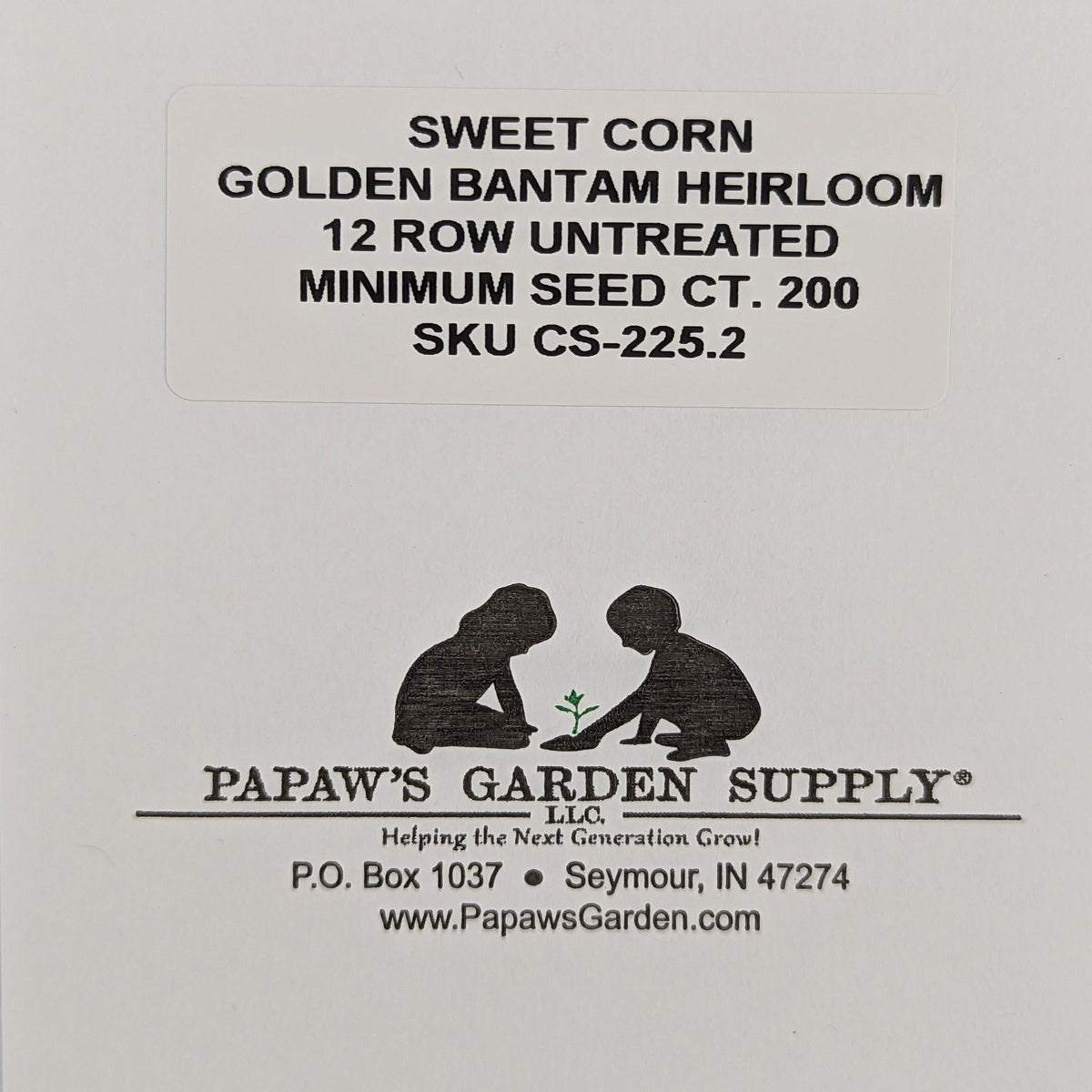Golden Bantam 12 Row Untreated Heirloom Sweet Corn Seeds, image 3 of 8