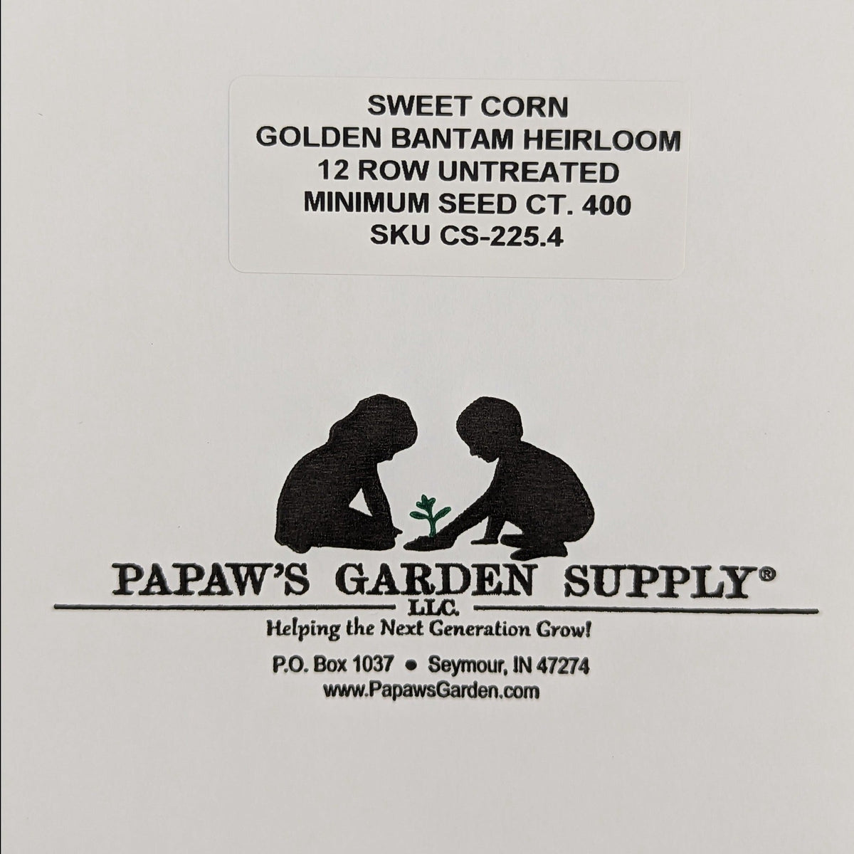 Golden Bantam 12 Row Untreated Heirloom Sweet Corn Seeds, image 5 of 8