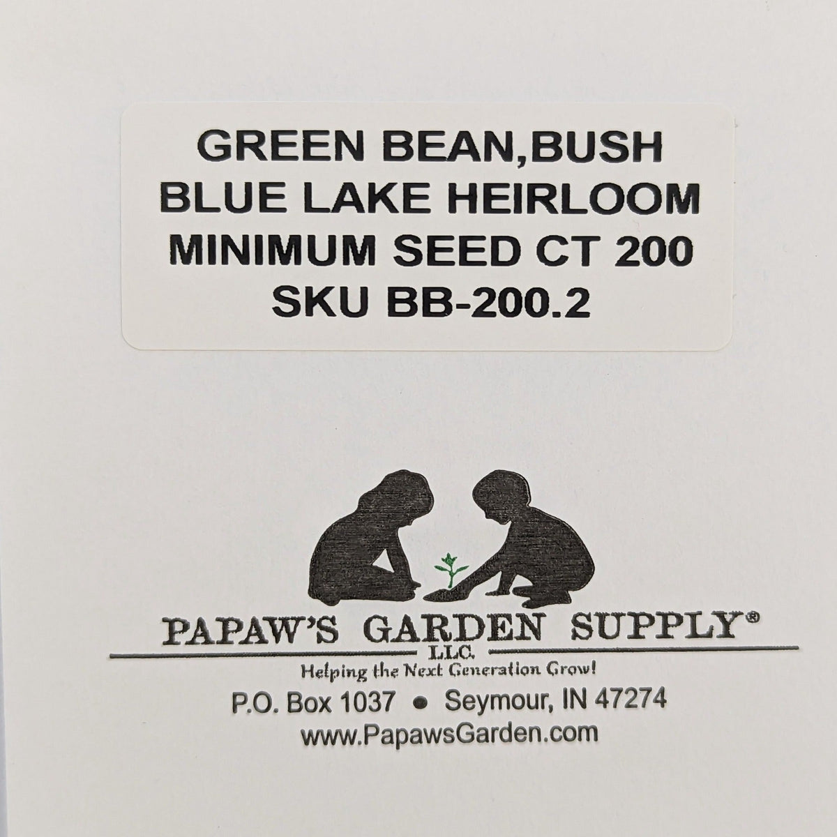 Blue Lake Bush Heirloom Green Bean Seeds, image 3 of 6