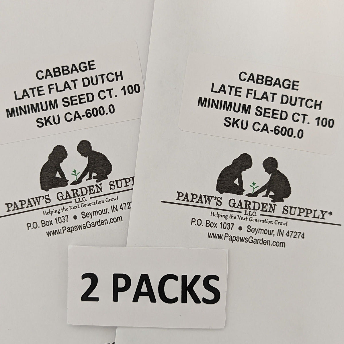 Late Flat Dutch Premium Heirloom Cabbage Seeds, image 4 of 7