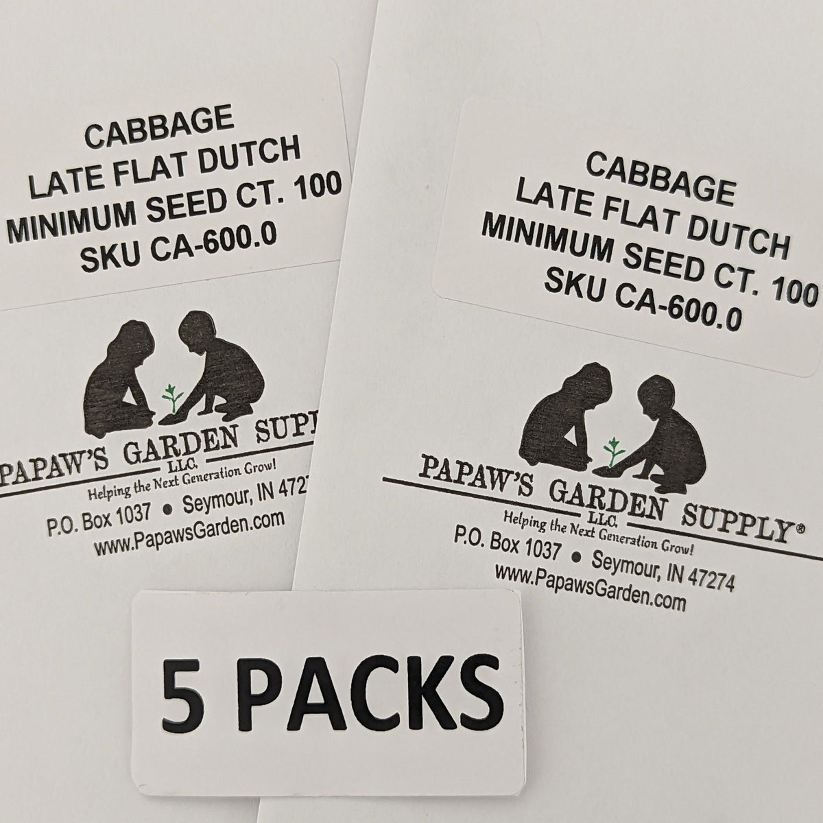 Late Flat Dutch Premium Heirloom Cabbage Seeds, image 5 of 7
