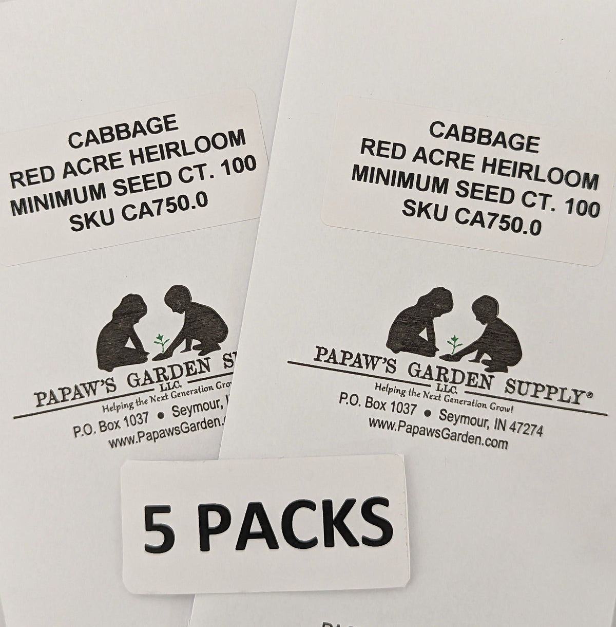 Red Acre Heirloom Cabbage Seeds, image 5 of 7
