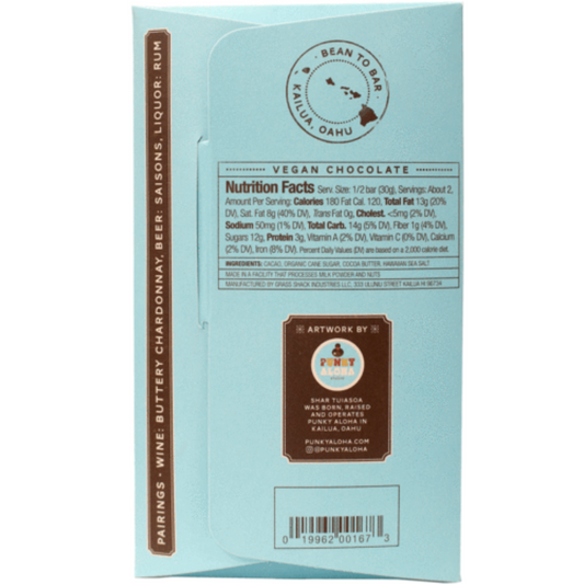 Manoa Chocolate Pa'akai Sea Salt 72% Dark Chocolate