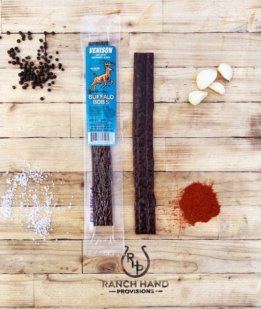 Venison Jerky — Peppered, Meat from Ranch Hand Provisions
