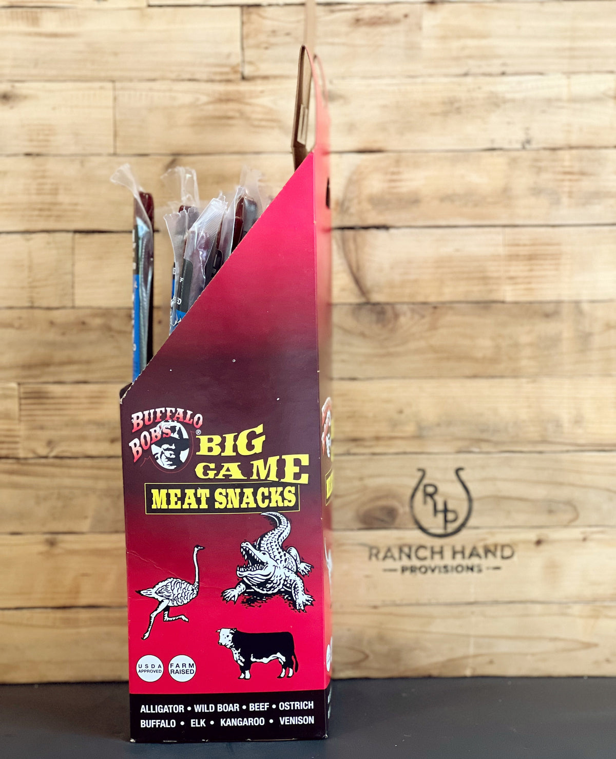 Elk Jerky Stick — Peppered, Meat from Ranch Hand Provisions