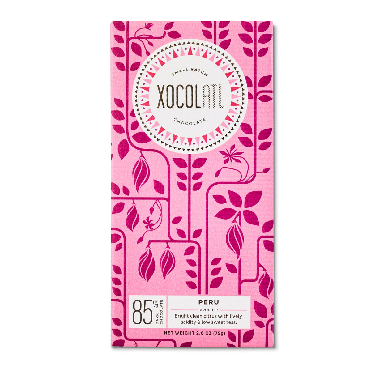 San Martin De Pangoa, Peru 85% Dark Chocolate, Confection from Xocolatl Small Batch Chocolate