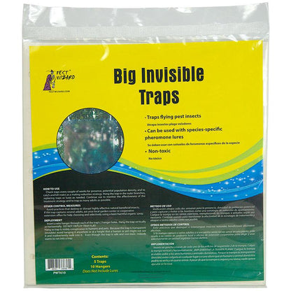 Pest Wizard Big Invisible Insect Trap 5-Pack, Garden from Grow Organic