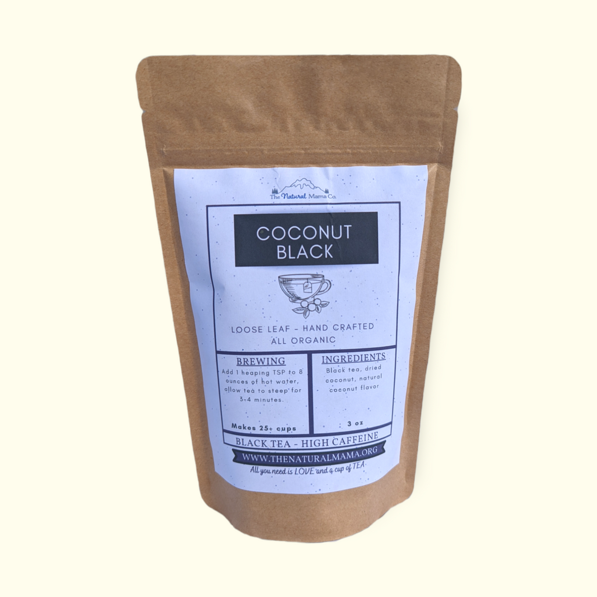 Coconut Black Tea, Tea from The Natural Mama Co