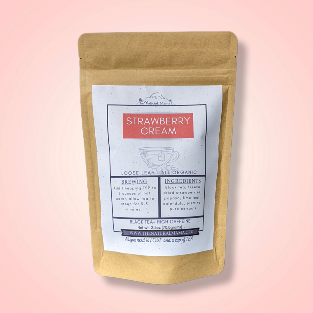 Strawberry Cream, Tea from The Natural Mama Co