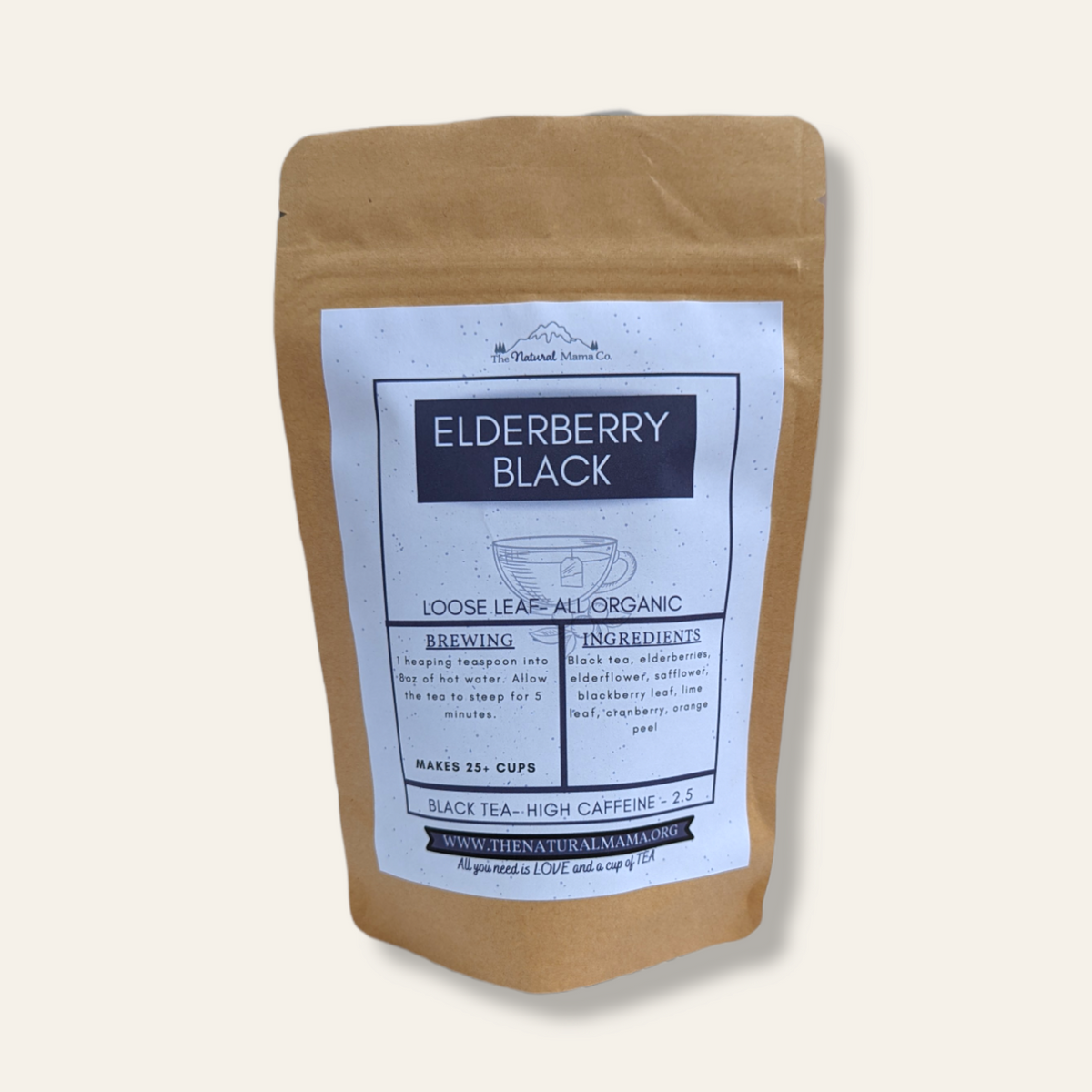 Elderberry Black Tea, Tea from The Natural Mama Co