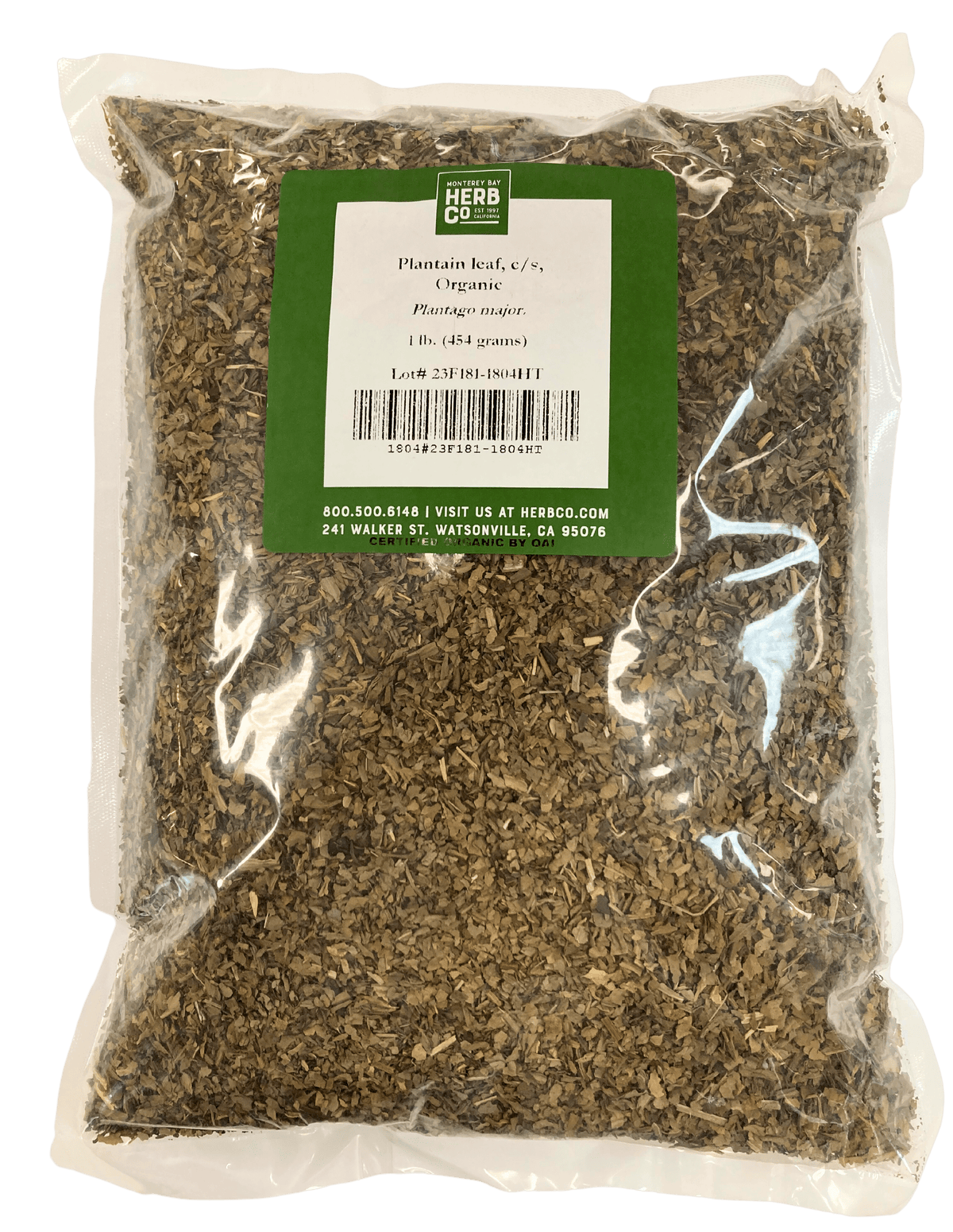 Plantain Leaf, Organic, Cut, Sifted, Herbs & Spices from Country Life Natural Foods