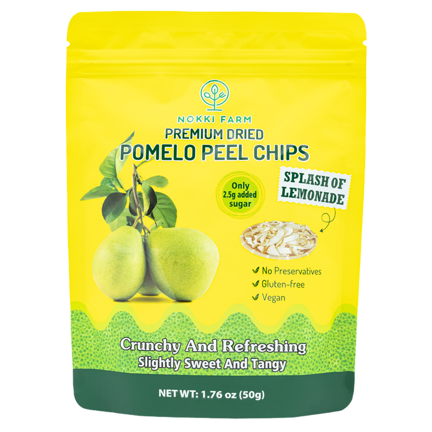 Premium Dried Pomelo Peel Chips by Nokki Farm