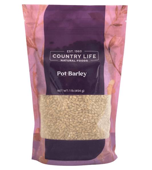 Barley, Pot, Grains, Rice & Cereal from Country Life Natural Foods