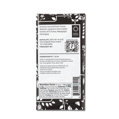 Pure 100% Dark Chocolate, Confection from Xocolatl Small Batch Chocolate