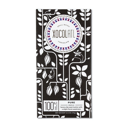 Pure 100% Dark Chocolate, Confection from Xocolatl Small Batch Chocolate