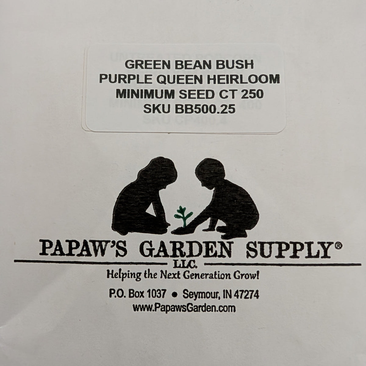 Purple Queen Heirloom Bush Green Bean Seeds, image 4 of 6