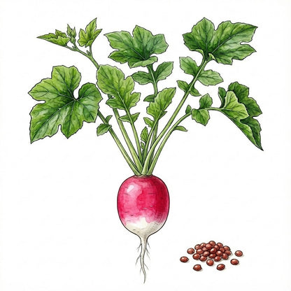 RADISH Seeds, French Breakfast