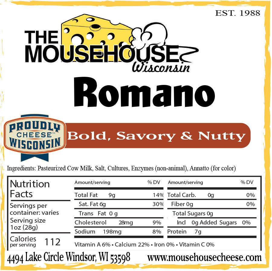 Romano - Approx wt. 7 Ounces