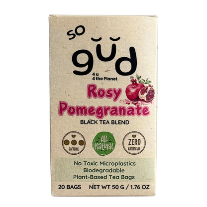 Rosy Pom Black Tea Blend | Plant-based Tea Bags