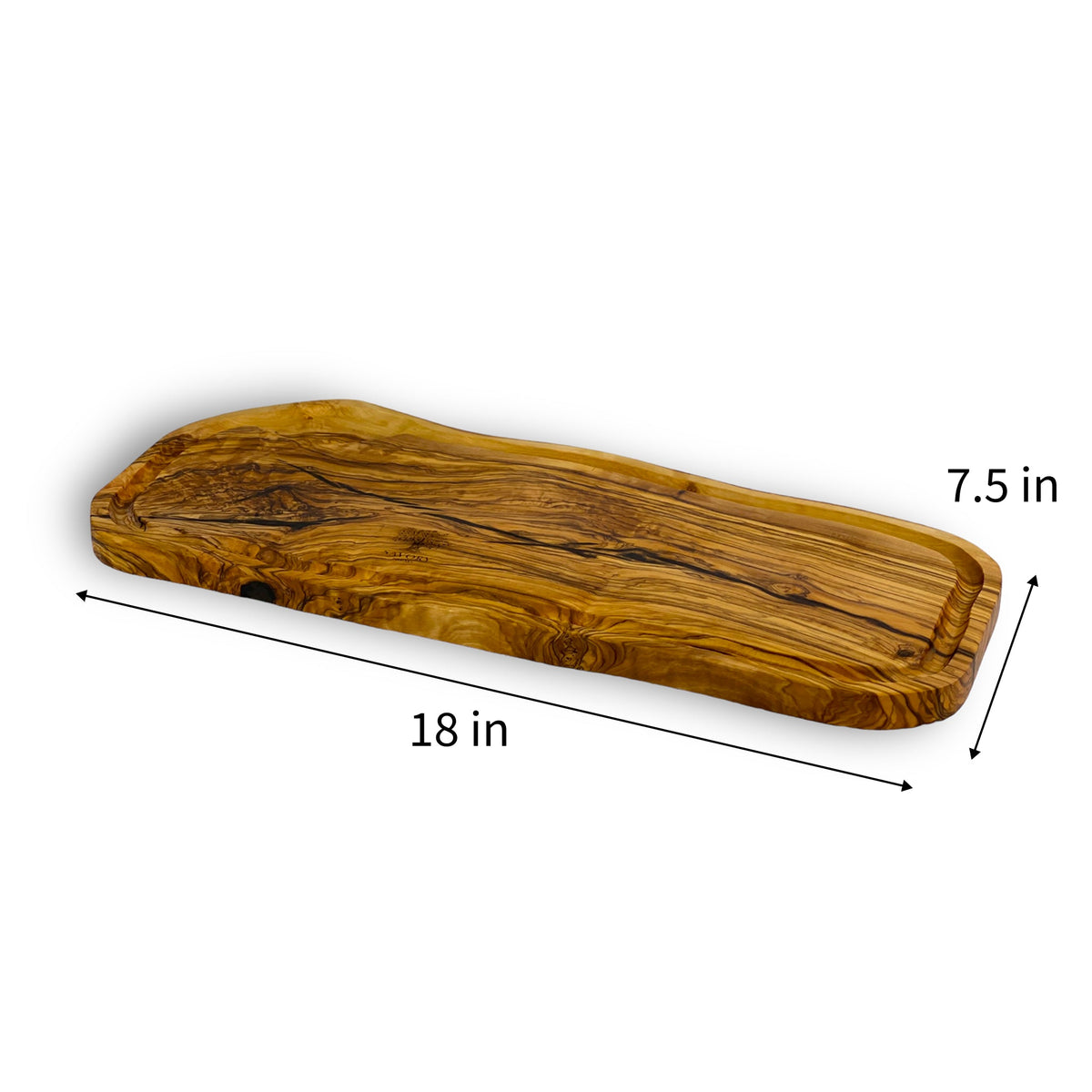 Olive Wood Rustic Oval Cutting Board (18in x 7.5in), Kitchen Tools from Angel's Salumi & Truffles