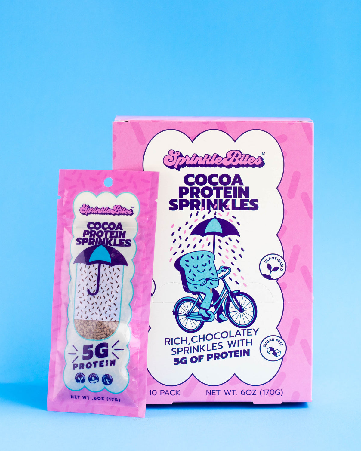 Cocoa SprinkleBites™ (10-Pack) | Chocolate Protein Sprinkles, Plant-Based, Sugar-Free, image 5 of 6