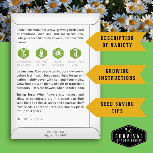 Medicinal Tea Herb Seeds Collection – 9 Heirloom Non-GMO Herbs for Calming Teas, Wellness & Home Apothecary Gardens