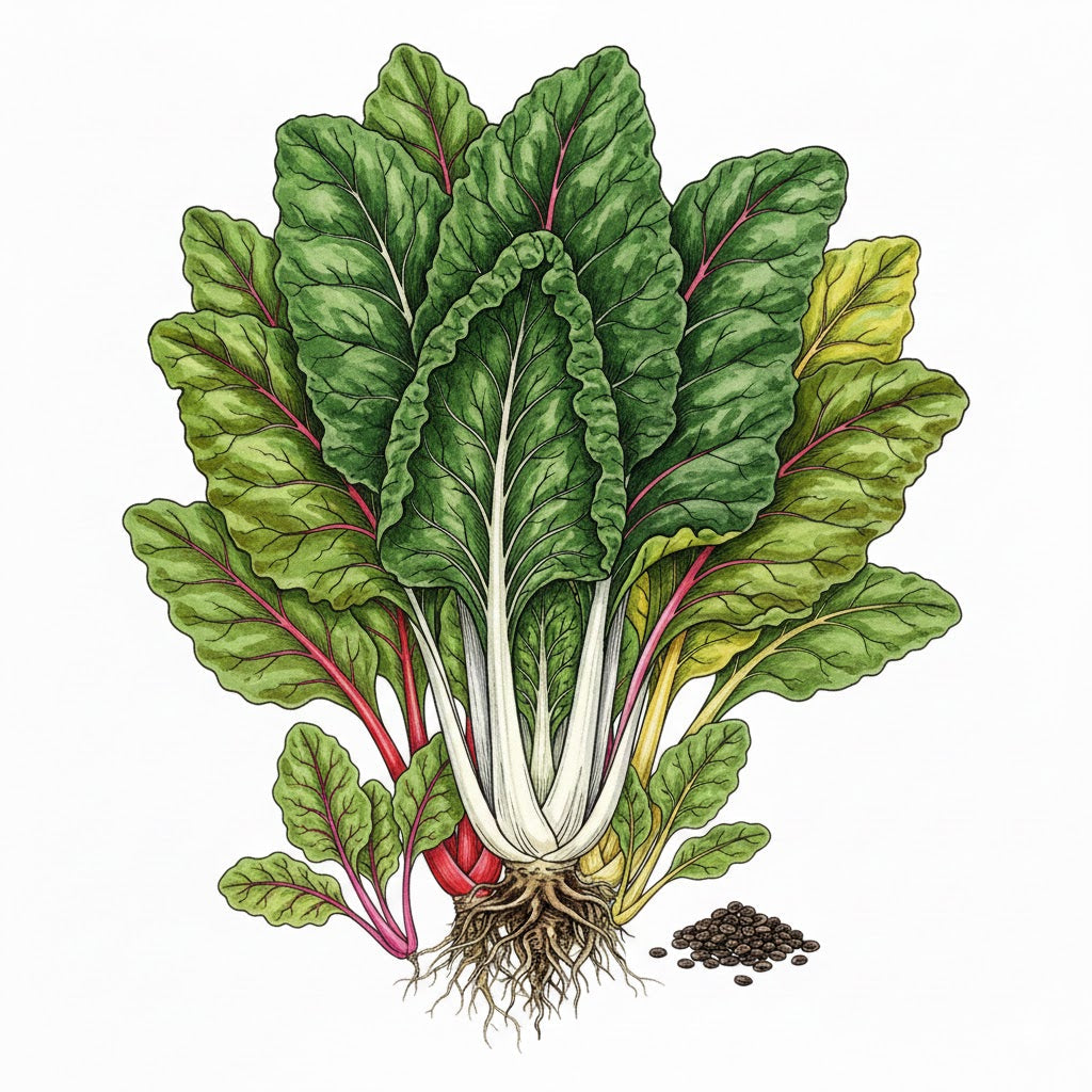 SWISS CHARD Seeds, Northern Lights Mix
