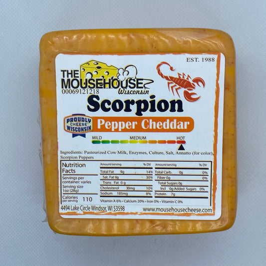 Scorpion Pepper Cheddar by Mousehouse Cheesehaus