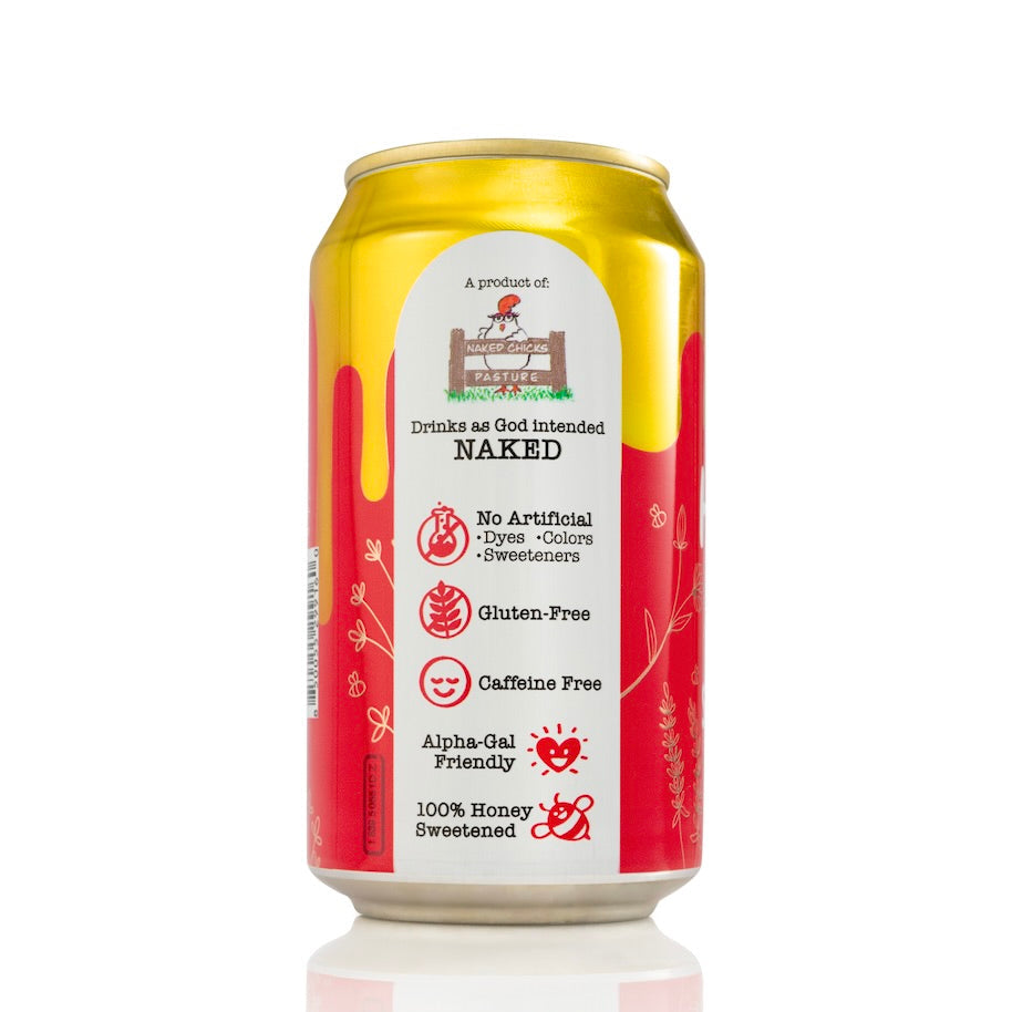 Sparkling Honey Sweetened Strawberry Soda Case, Beverage from Yes Honey