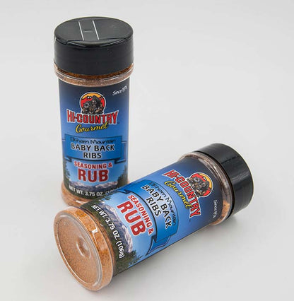 Rubs - Baby Back Ribs Seasonings 3.75 oz., Seasoning Rub Shaker from Hi-Country Snack Foods Inc.