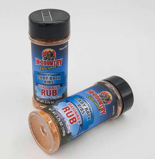 Rubs - Baby Back Ribs Seasonings 3.75 oz., Seasoning Rub Shaker from Hi-Country Snack Foods Inc.